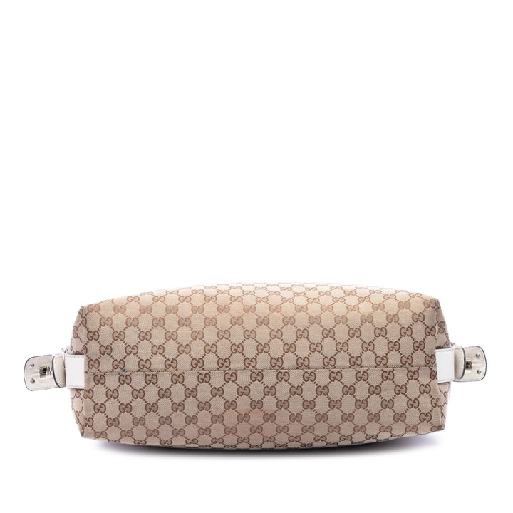 GG Bamboo Bar Cabas Moyen Beige