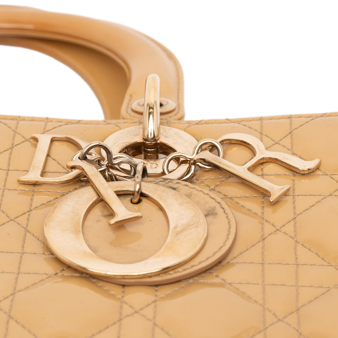 Dior Lady Dior Cannage Grand Marron – vue 7 – GABY PARIS