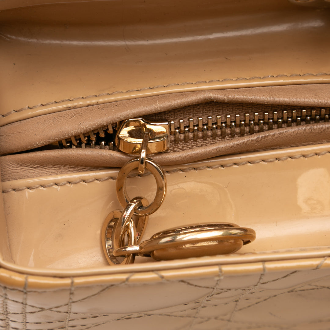 Dior Lady Dior Cannage Grand Marron – vue 8 – GABY PARIS
