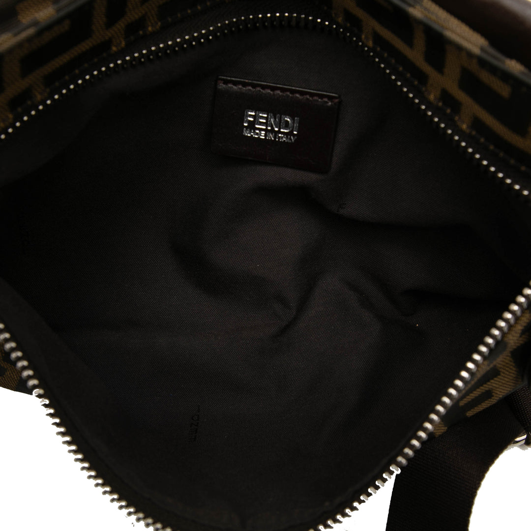 Fendi Zucca Toile Double Pocket Sac ceinture