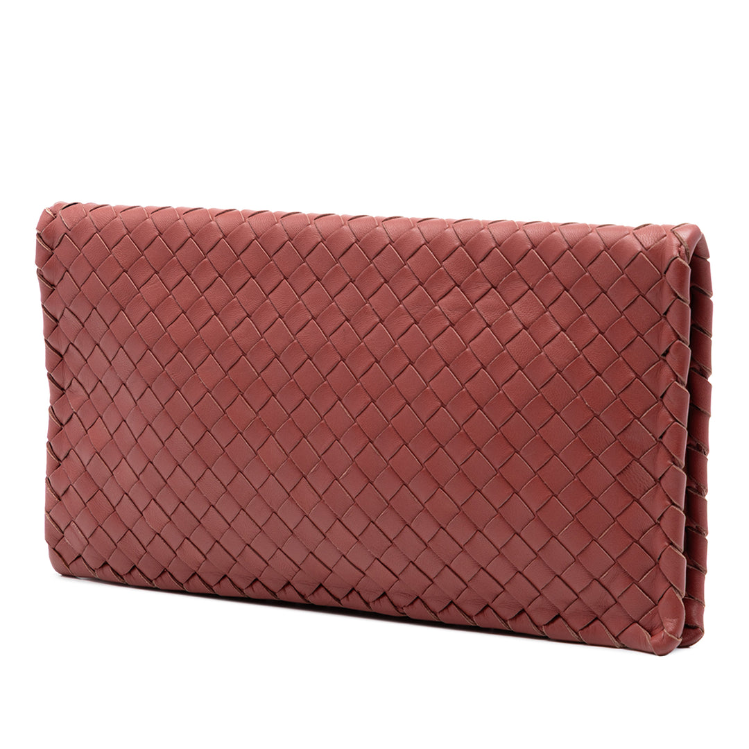 Bottega Veneta Intrecciato Turn Lock Pochette Cuir nappa