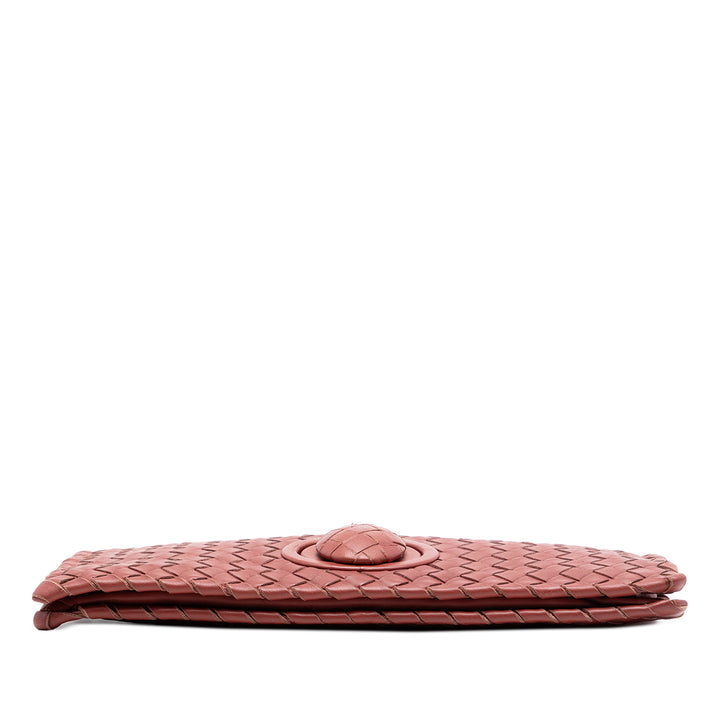 Bottega Veneta Intrecciato Turn Lock Pochette Cuir nappa