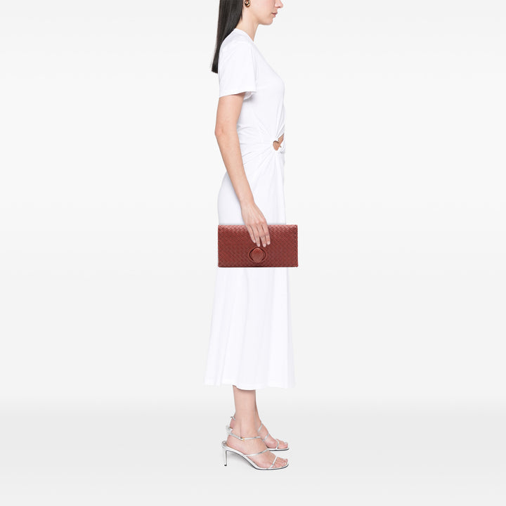 Bottega Veneta Intrecciato Turn Lock Pochette Cuir nappa