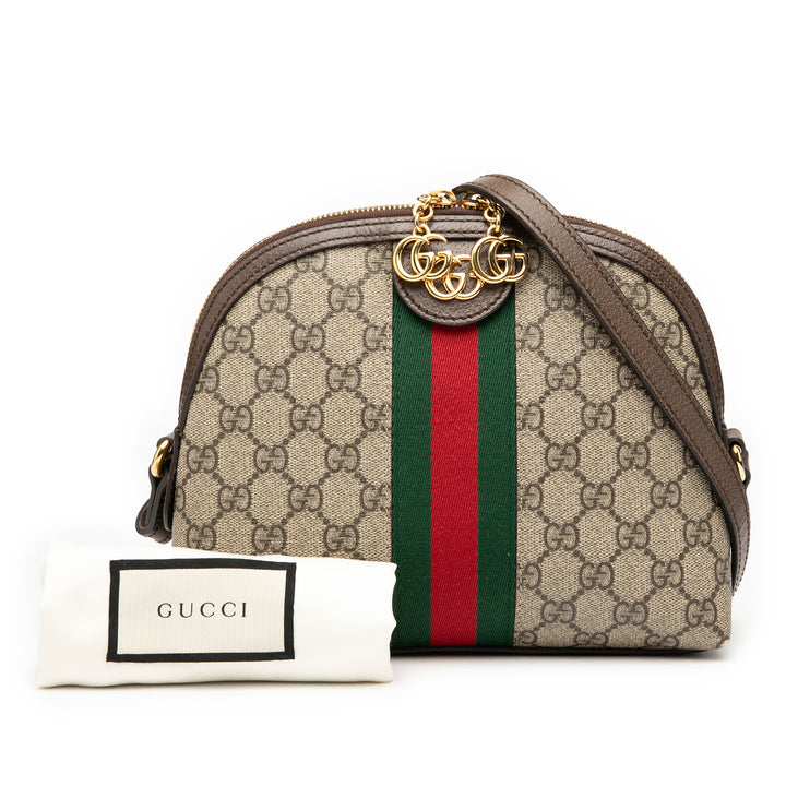 Gucci Small GG Supreme Ophidia Dome Sac porté croisé