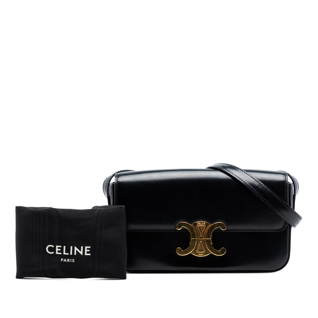 Celine brillant Cuir de veau Triomphe Claude Sac bandoulière