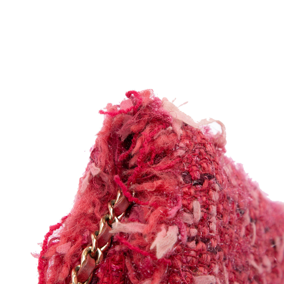 CC Tweed Wallet On Chain Pink - Gaby Paris
