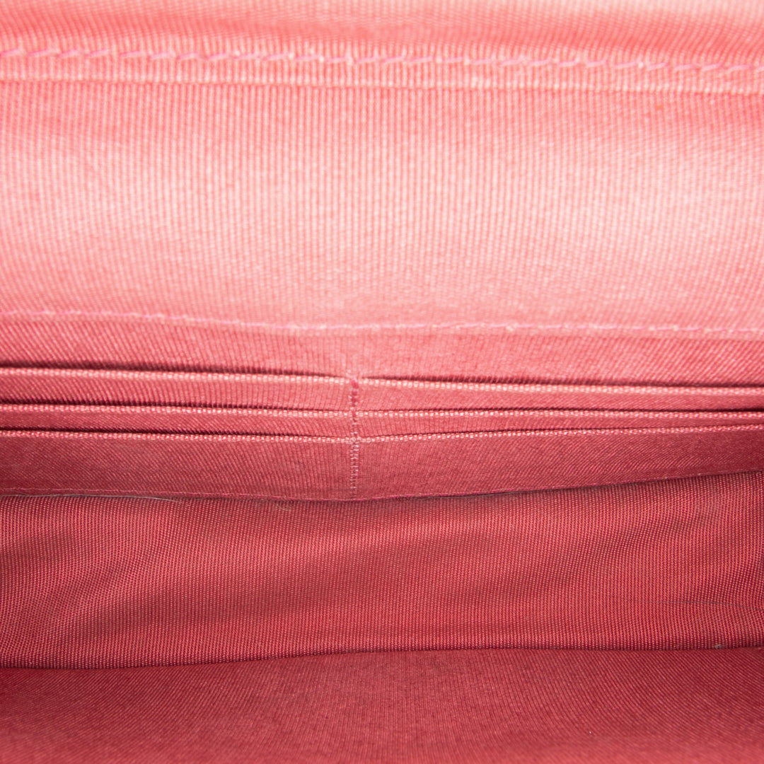 CC Tweed Wallet On Chain Pink - Gaby Paris