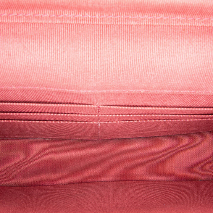 CC Tweed Wallet On Chain Pink - Gaby Paris