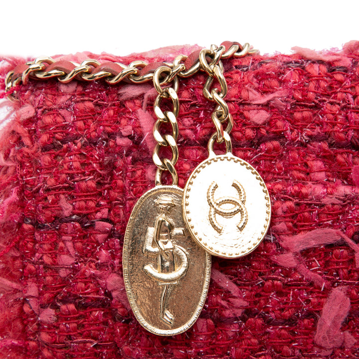 CC Tweed Wallet On Chain Pink - Gaby Paris