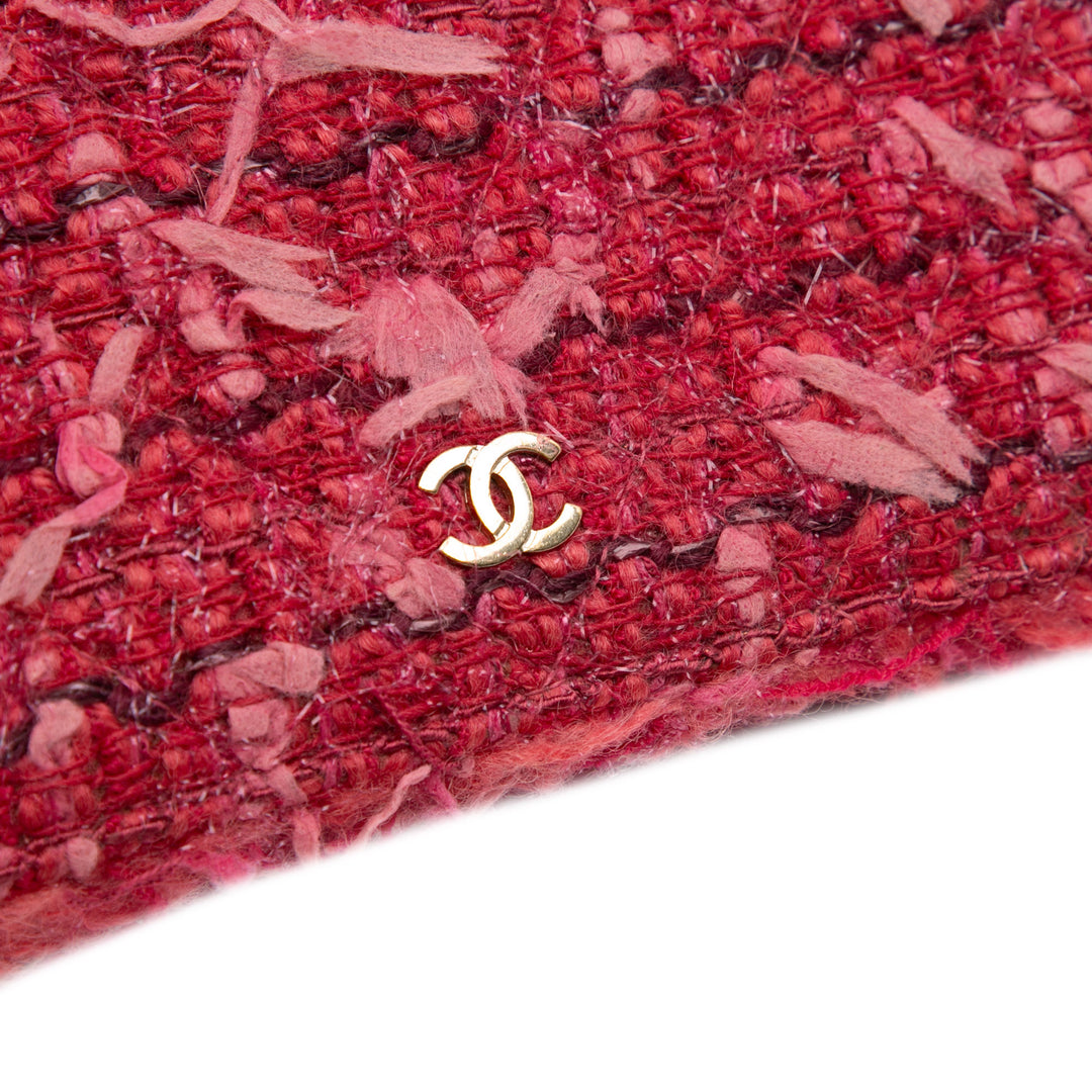 CC Tweed Wallet On Chain Pink - Gaby Paris
