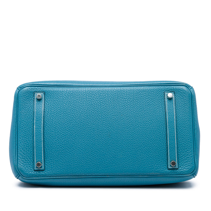 Hermès Birkin Retourne 35 Clémence Bleu – vue 3 – GABY PARIS