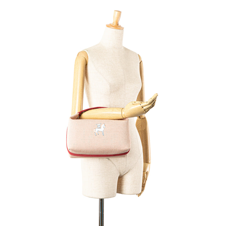 Large Canvas Bride A Brac Cabriole Case Orange - Gaby Paris