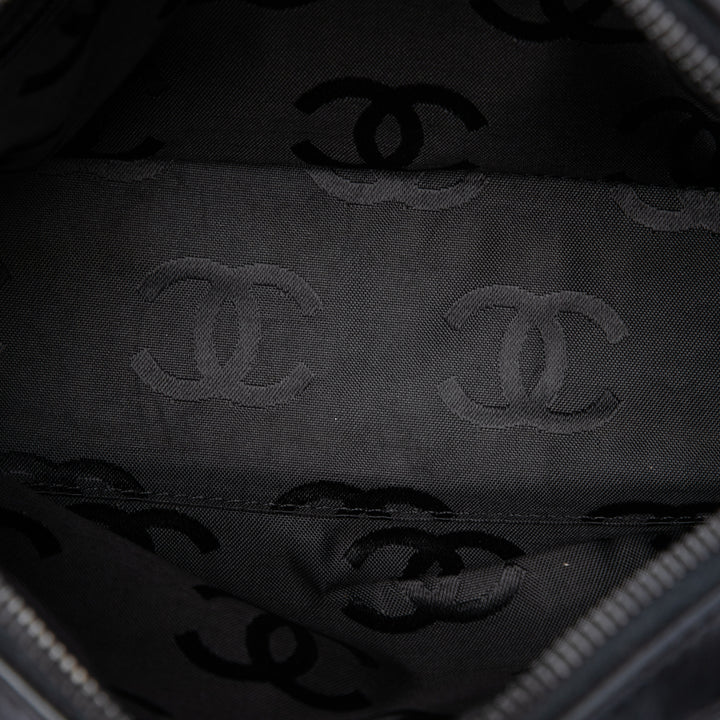 Chanel CC Chocolate Bar Jersey Sac Noir – vue 4 – GABY PARIS