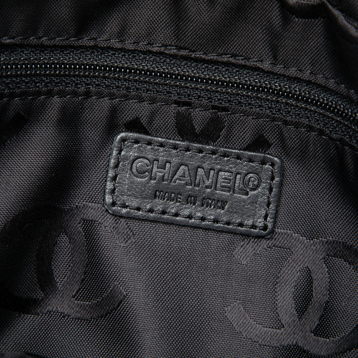 Chanel CC Chocolate Bar Jersey Sac Noir – vue 5 – GABY PARIS