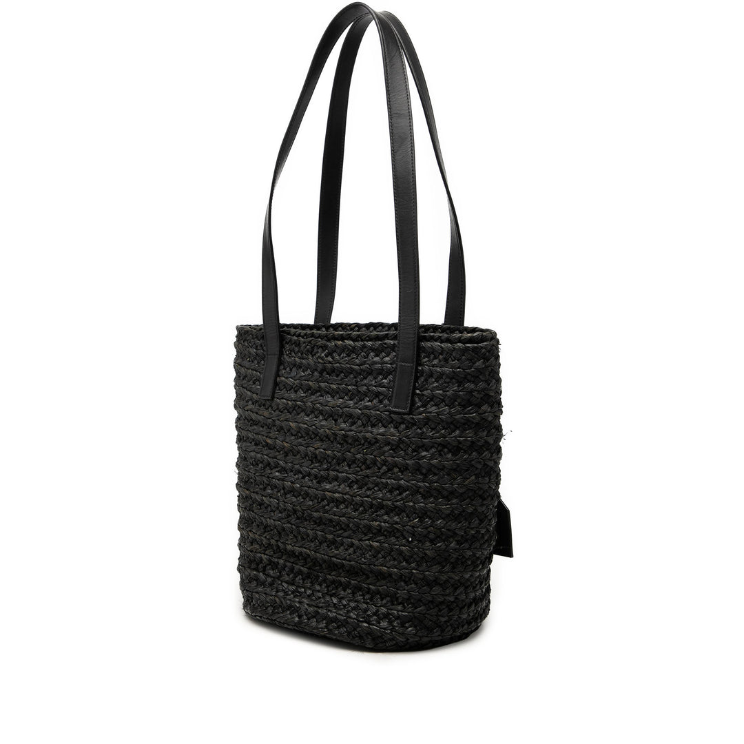 Saint Laurent Small Raffia Panier Cabas