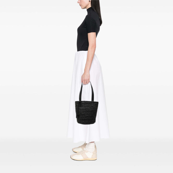Saint Laurent Small Raffia Panier Cabas