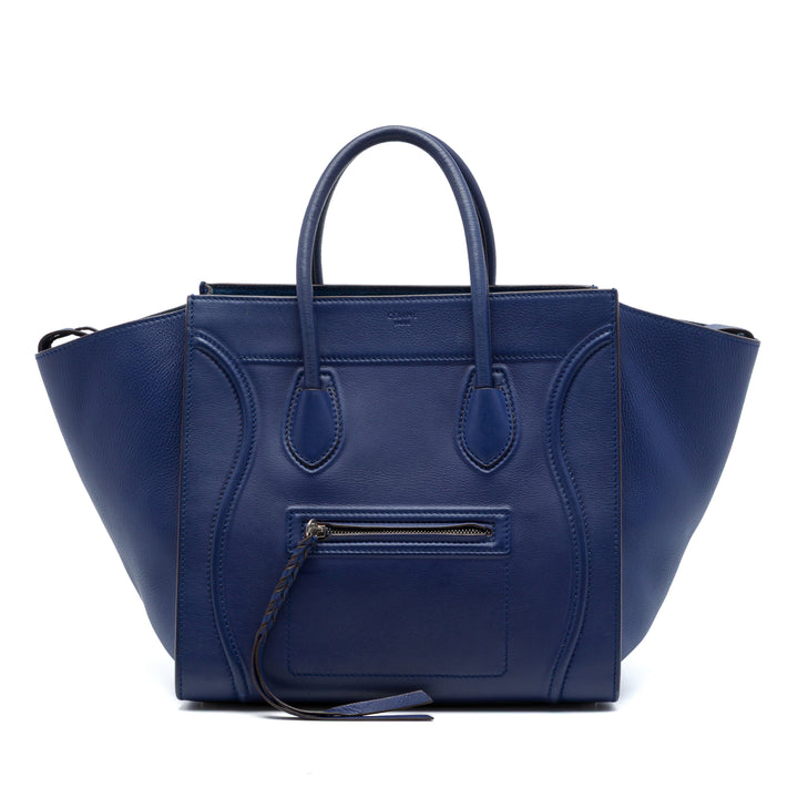 grainé Phantom Luggage Cabas Moyen Cuir de veau grainé Bleu
