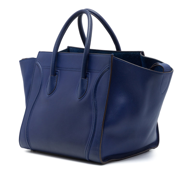 grainé Phantom Luggage Cabas Moyen Cuir de veau grainé Bleu
