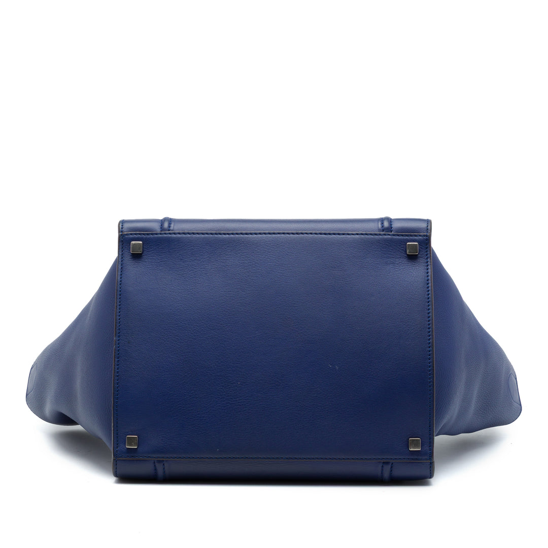 grainé Phantom Luggage Cabas Moyen Cuir de veau grainé Bleu