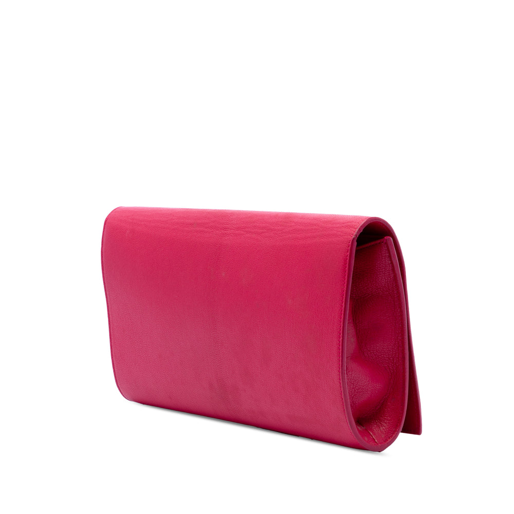 Saint Laurent Belle De Jour Pochette Grand Rose – vue 2 – GABY PARIS
