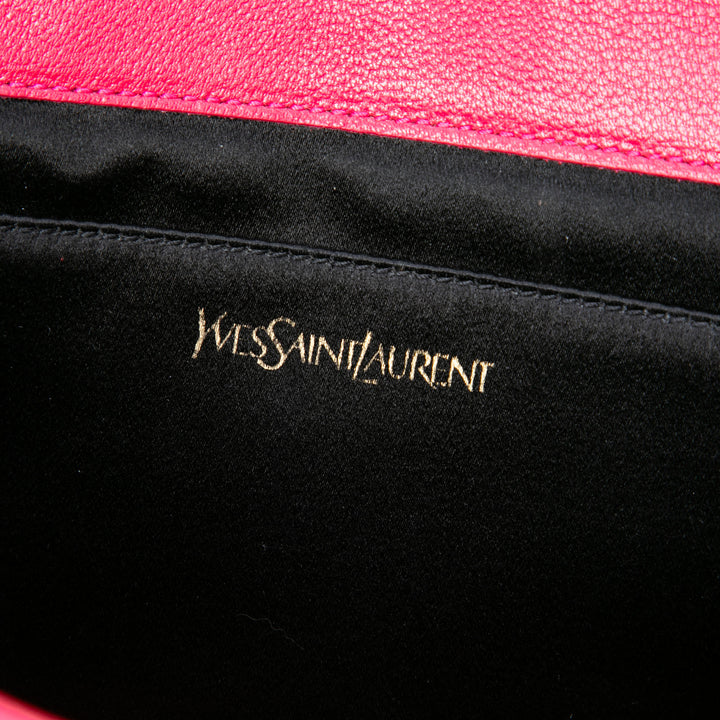 Saint Laurent Belle De Jour Pochette Grand Rose – vue 5 – GABY PARIS