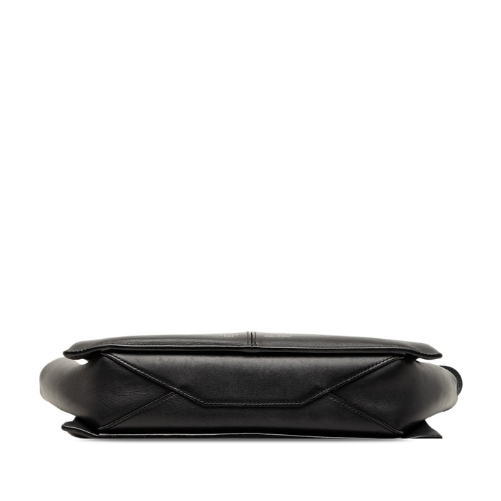 Celine Trifold Cuir Pochette avec chaîne