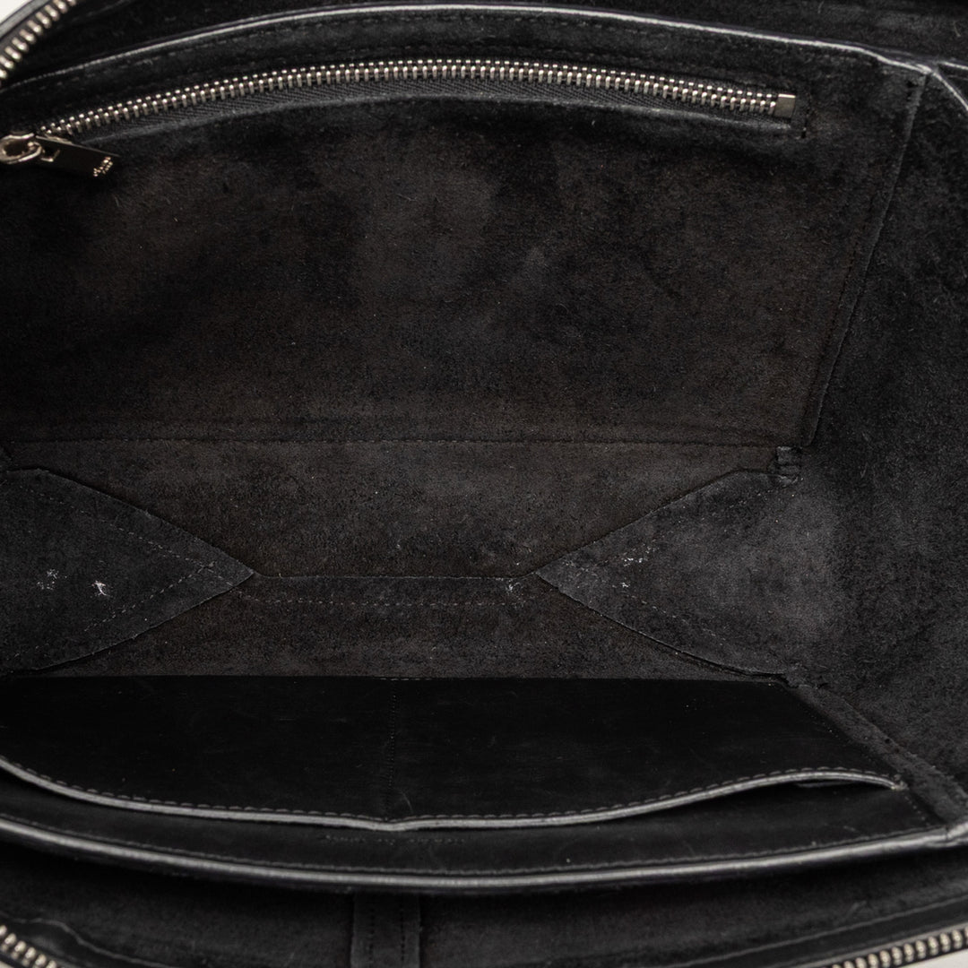Celine Trifold Cuir Pochette avec chaîne