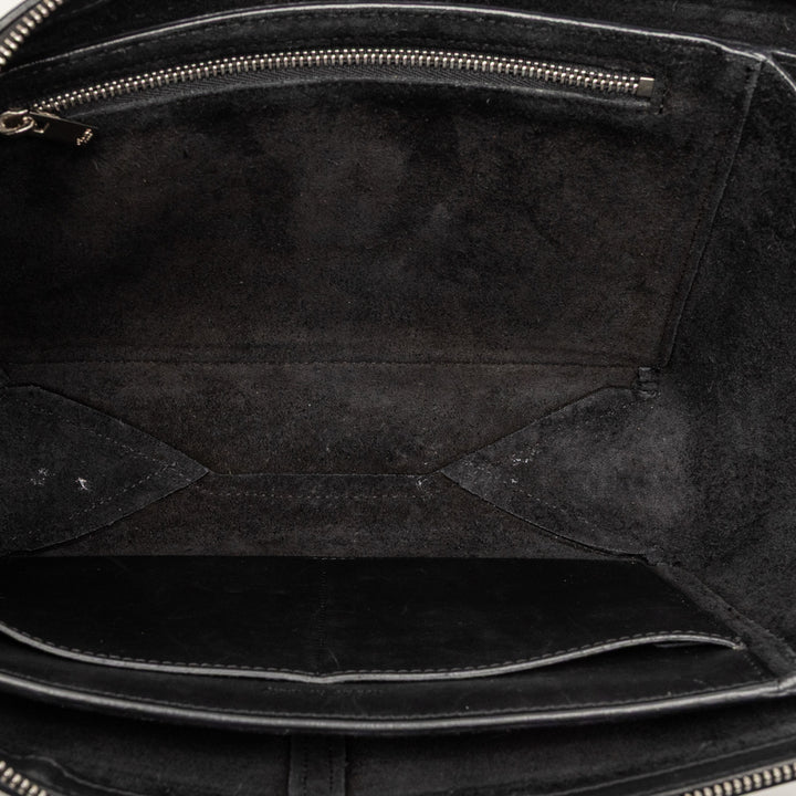 Celine Trifold Cuir Pochette avec chaîne