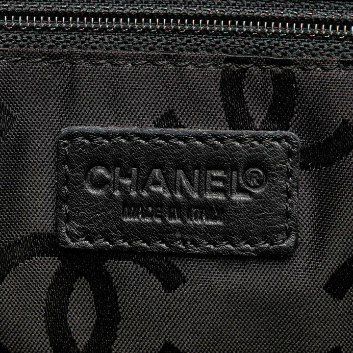 CC Lambskin Wild Stitch Handbag Black - Gaby Paris