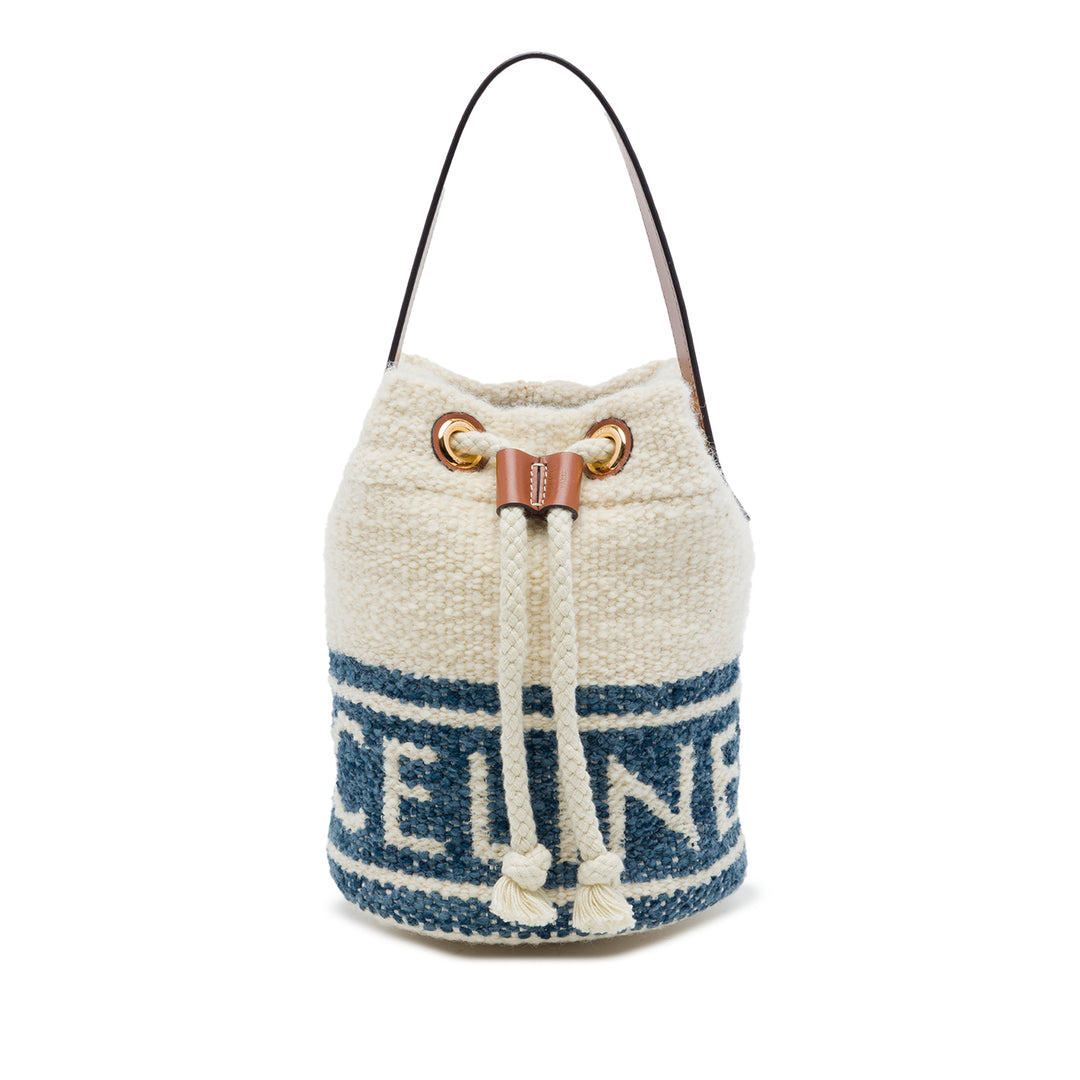 Celine Sac seau Plein Soleil à cordon seau Teen Bleu – vue principale – GABY PARIS