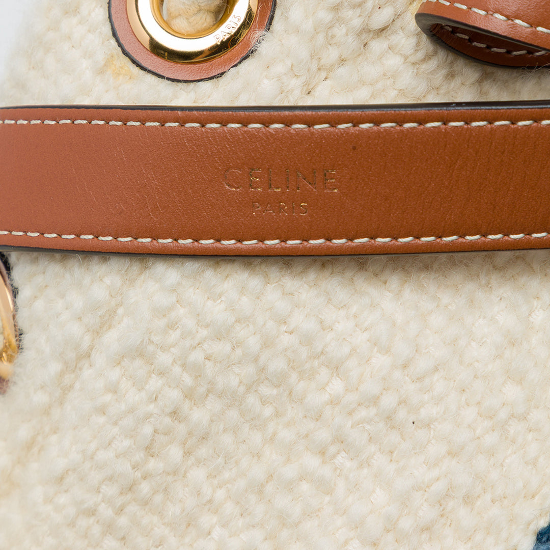 Celine Sac seau Plein Soleil à cordon seau Teen Bleu – vue 5 – GABY PARIS