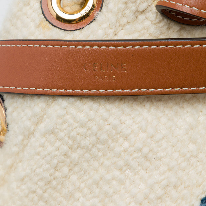 Celine Sac seau Plein Soleil à cordon seau Teen Bleu – vue 5 – GABY PARIS