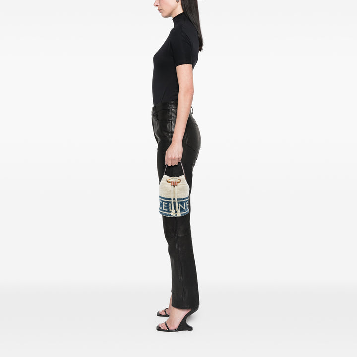 Celine Sac seau Plein Soleil à cordon seau Teen Bleu – vue 6 – GABY PARIS