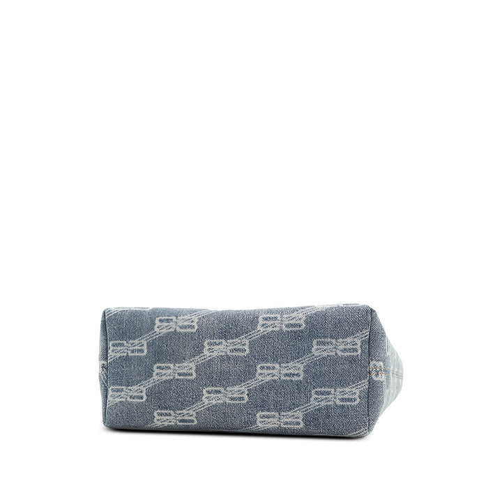 Balenciaga Cabas East West Monogram Petit Bleu – vue 3 – GABY PARIS