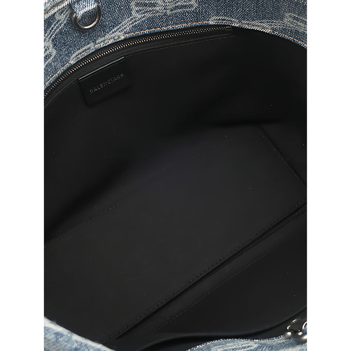 Balenciaga Cabas East West Monogram Petit Bleu – vue 4 – GABY PARIS