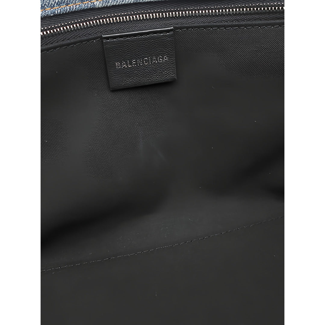 Balenciaga Cabas East West Monogram Petit Bleu – vue 5 – GABY PARIS