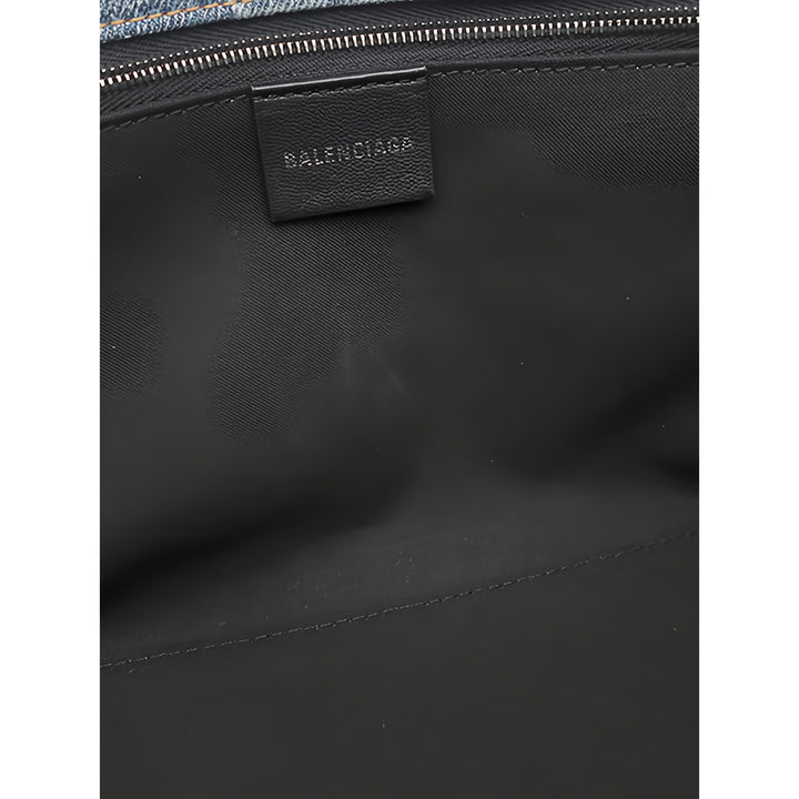 Balenciaga Cabas East West Monogram Petit Bleu – vue 5 – GABY PARIS