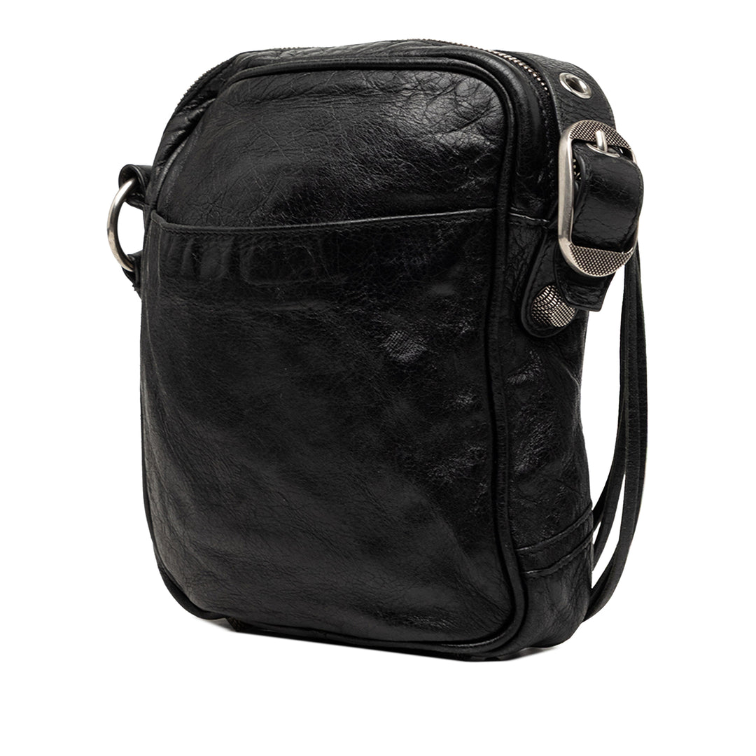 Balenciaga Cuir d’agneau Motocross Le Cagole Messenger Sac