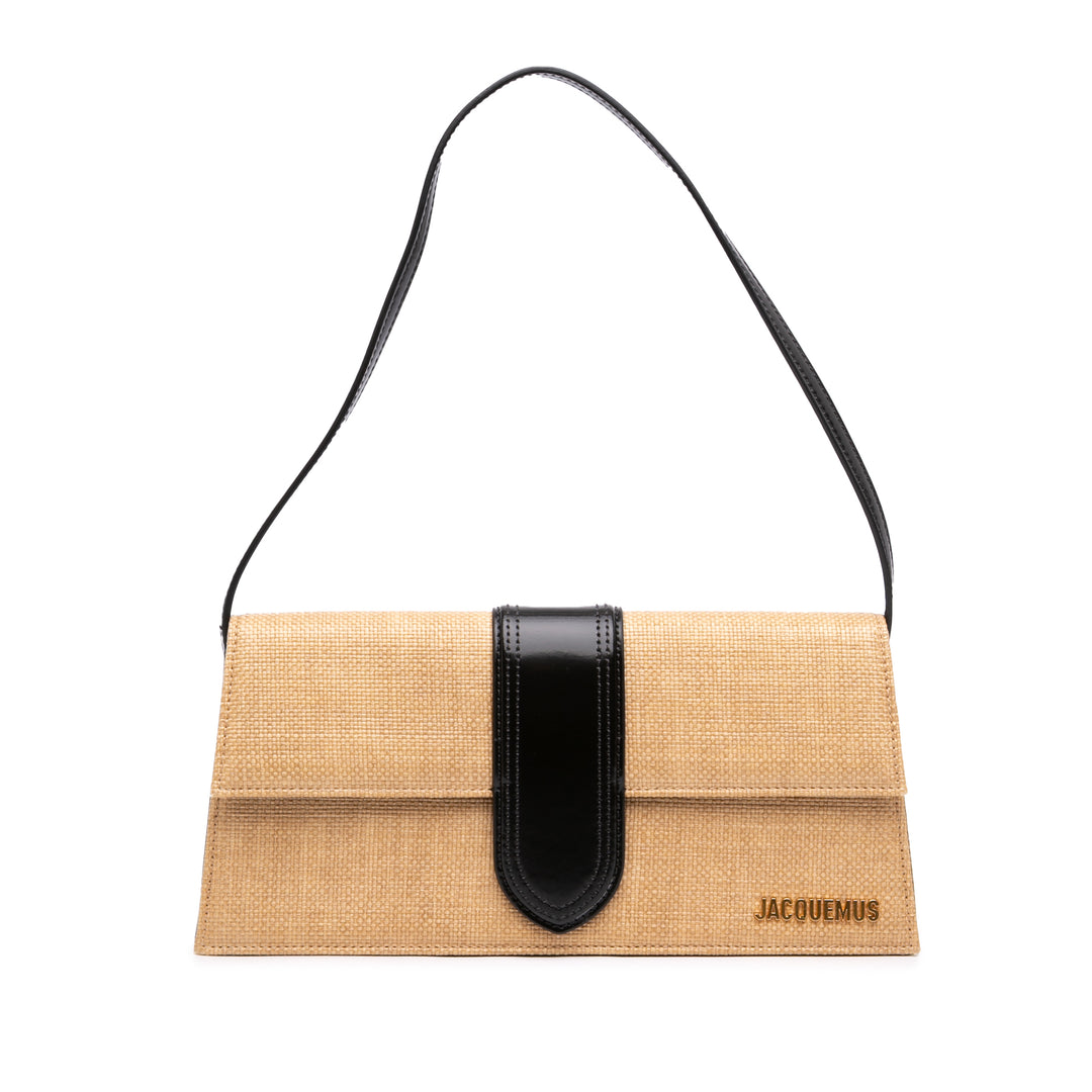 Jacquemus Raffia Le Bambino Long Sac bandoulière