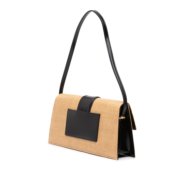 Jacquemus Raffia Le Bambino Long Sac bandoulière