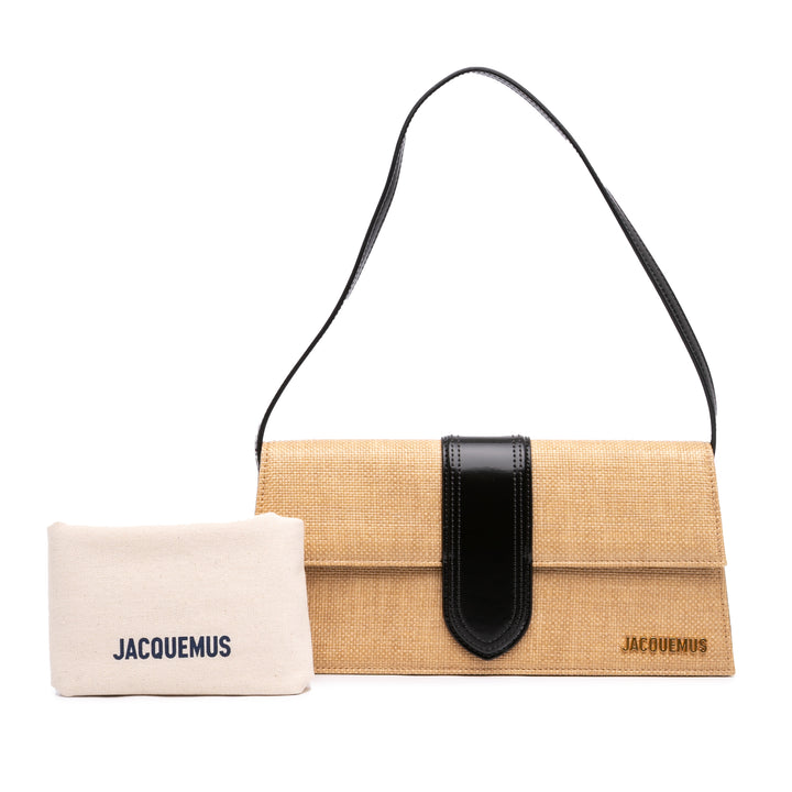 Jacquemus Raffia Le Bambino Long Sac bandoulière