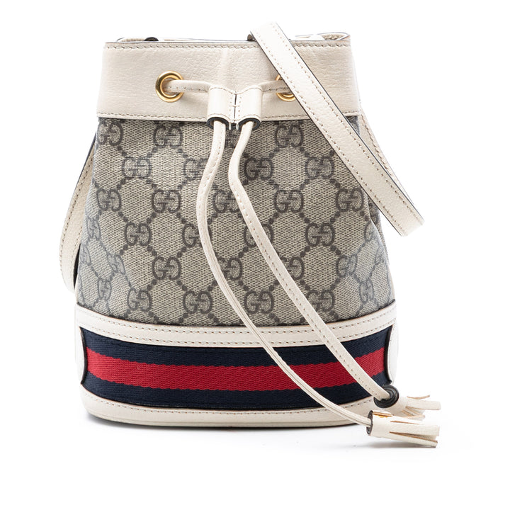 Gucci Mini GG Supreme Web Ophidia Bucket Sac