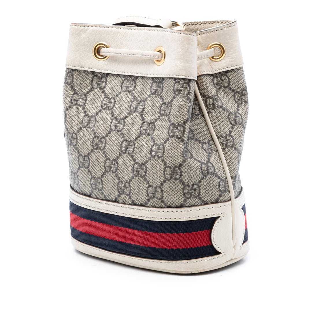 Gucci Mini GG Supreme Web Ophidia Bucket Sac