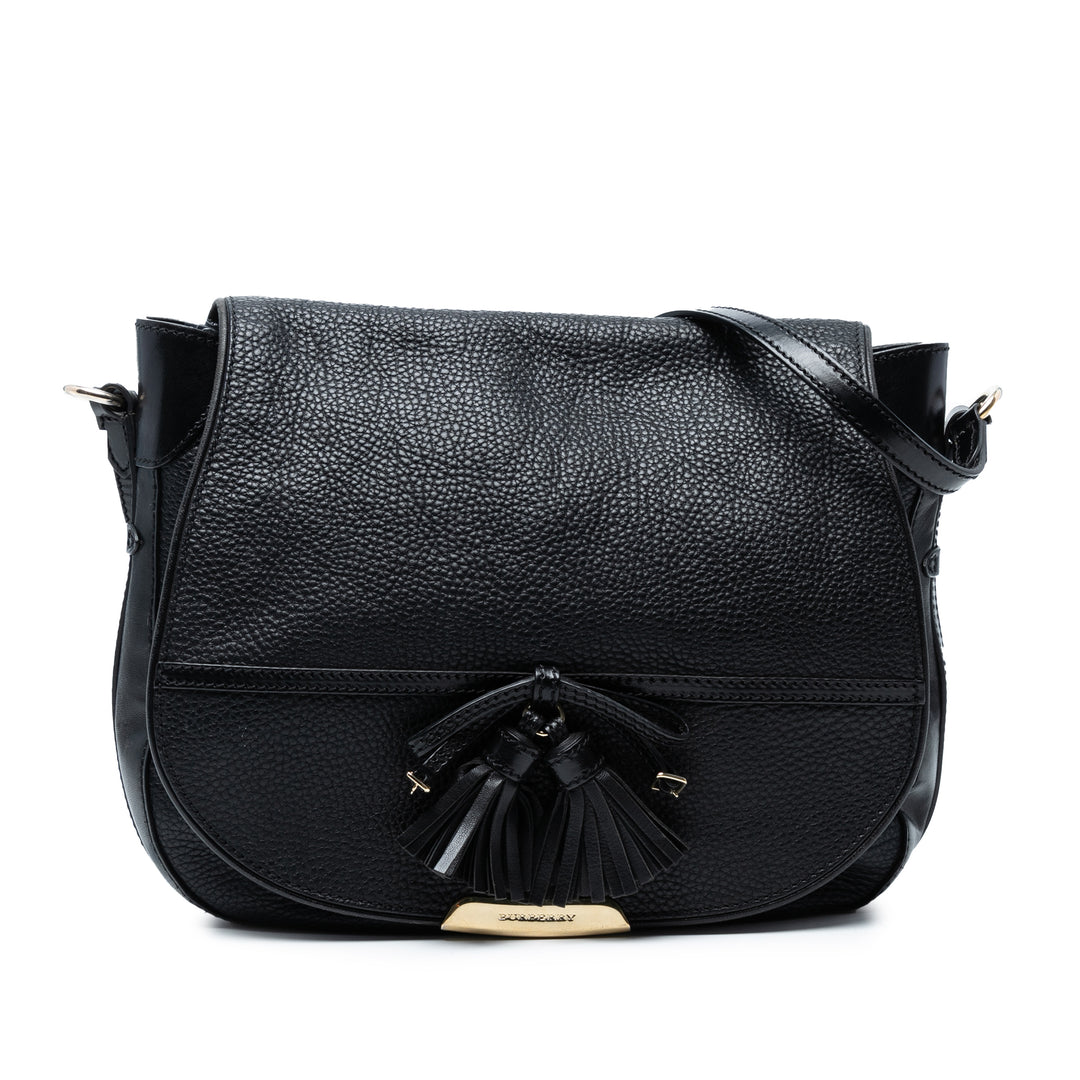 Burberry Grained Maydown Sac Moyen Noir – vue principale – GABY PARIS