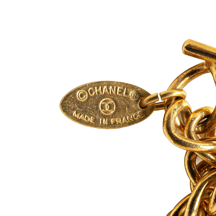 Gold Plated Lion Head Choker Necklace Gold - Gaby Paris