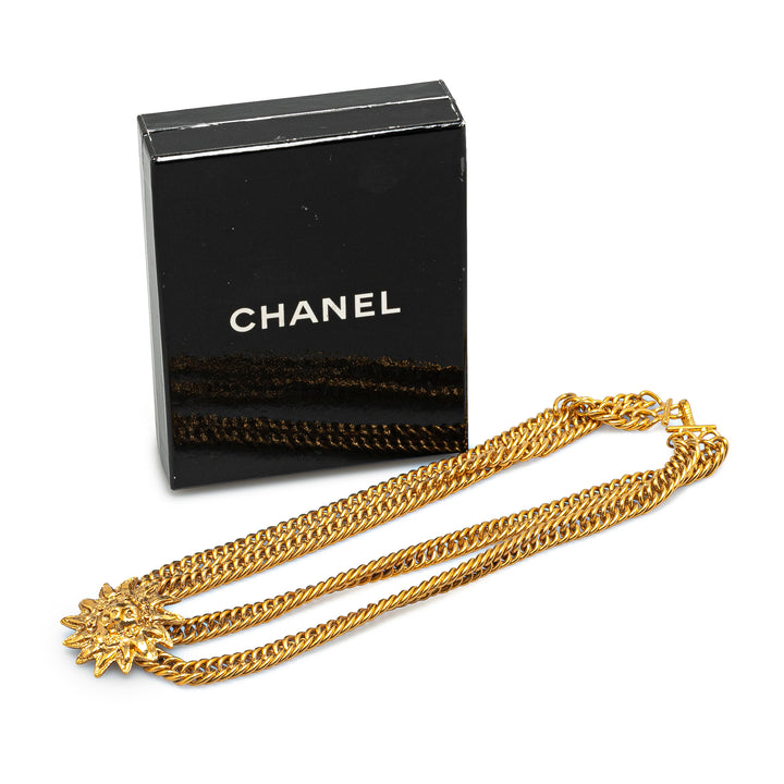 Gold Plated Lion Head Choker Necklace Gold - Gaby Paris