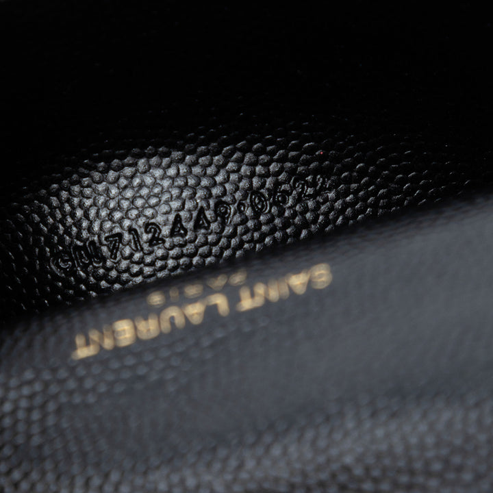 Saint Laurent Grain de Poudre Monogram Kate Pompon Airpods Sac