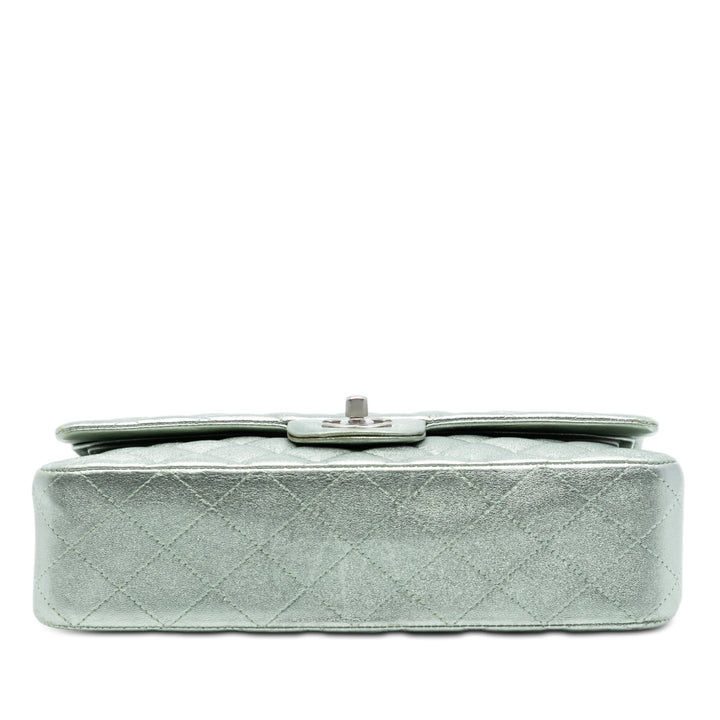 Chanel Medium Classic Metallic Cuir d’agneau Double rabat