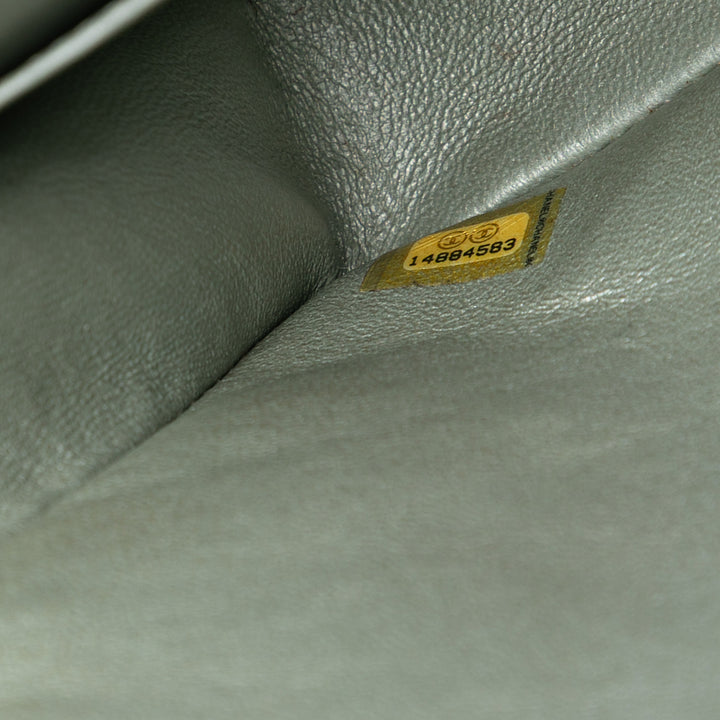 Chanel Medium Classic Metallic Cuir d’agneau Double rabat