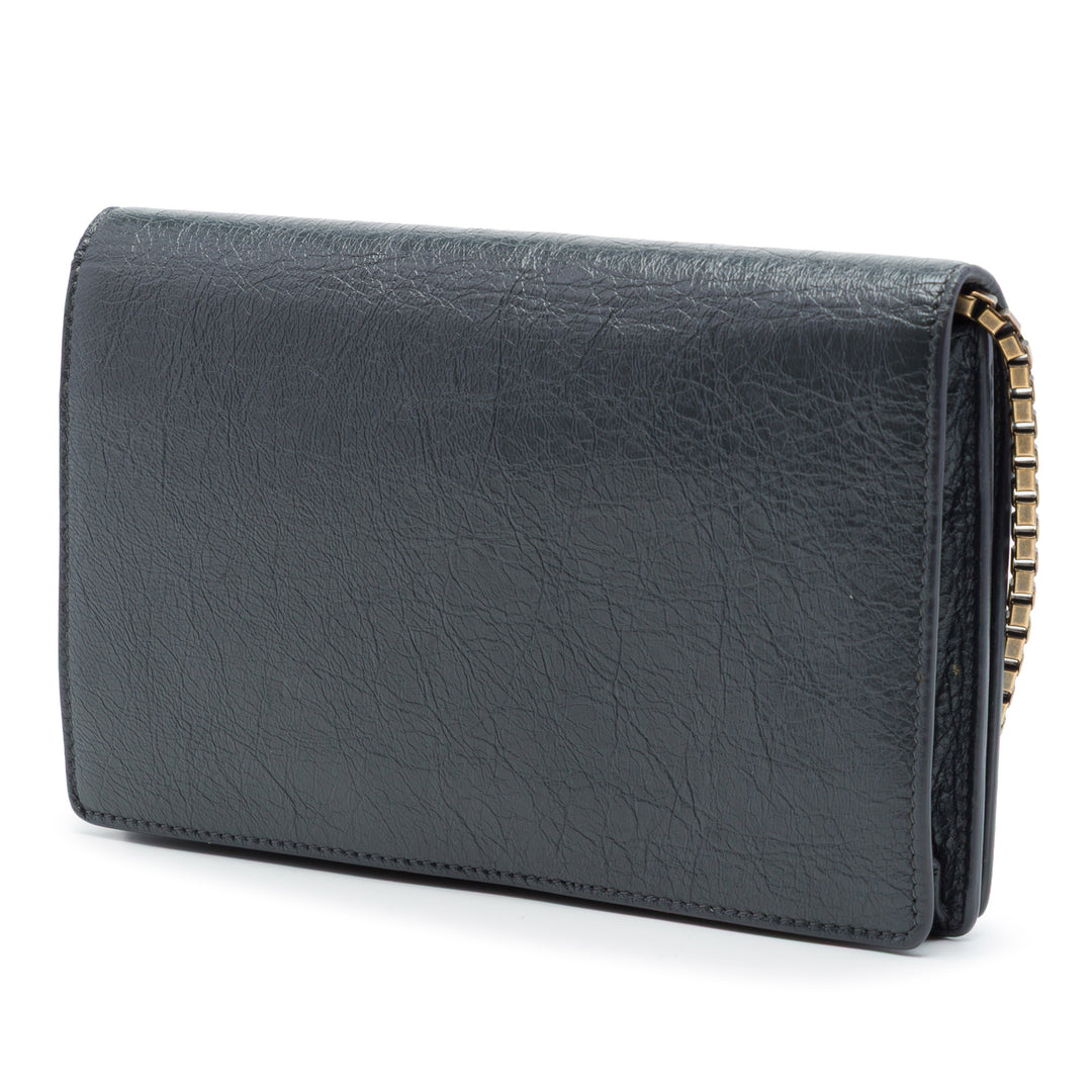 Balenciaga Motocross Giant 12 Wallet on Chain Cuir d'agneau